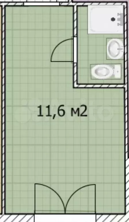 Квартира-студия, 11,5 м, 1/9 эт. - Фото 0
