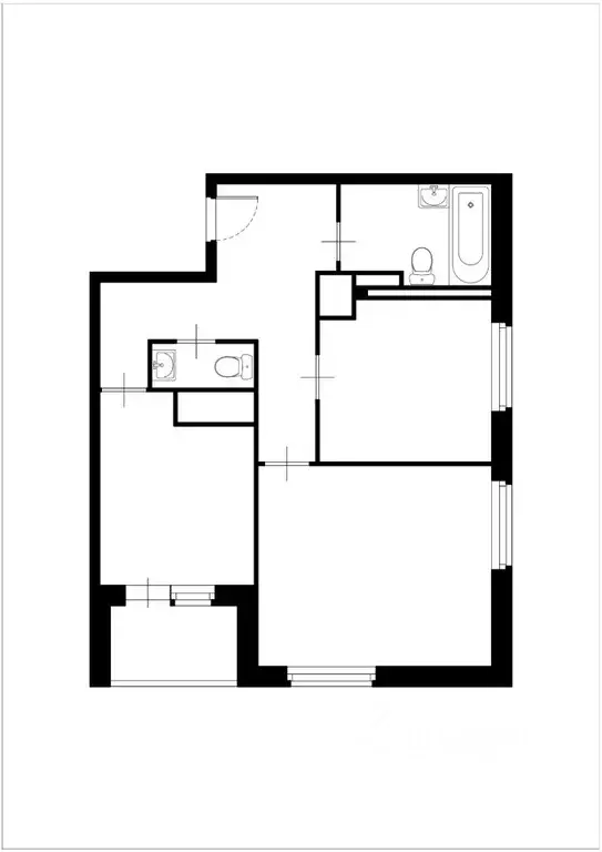 2-к кв. Санкт-Петербург ул. Крыленко, 1к1с2 (60.0 м) - Фото 2
