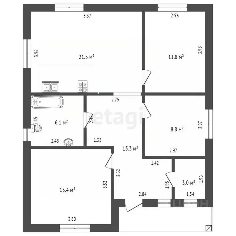 Дом в Тюменская область, Тюменский муниципальный округ, Винзили рп, ... - Фото 2