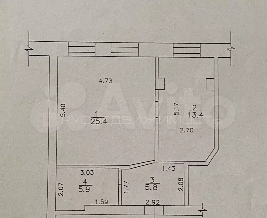 2-к. квартира, 50 м, 5/5 эт. - Фото 0