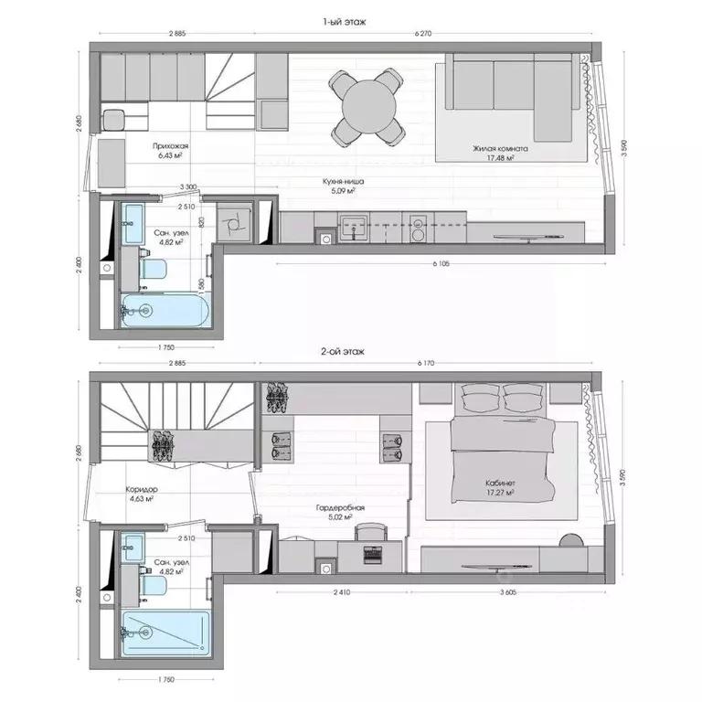2-к кв. Приморский край, Владивосток ул. Нейбута (58.54 м) - Фото 1