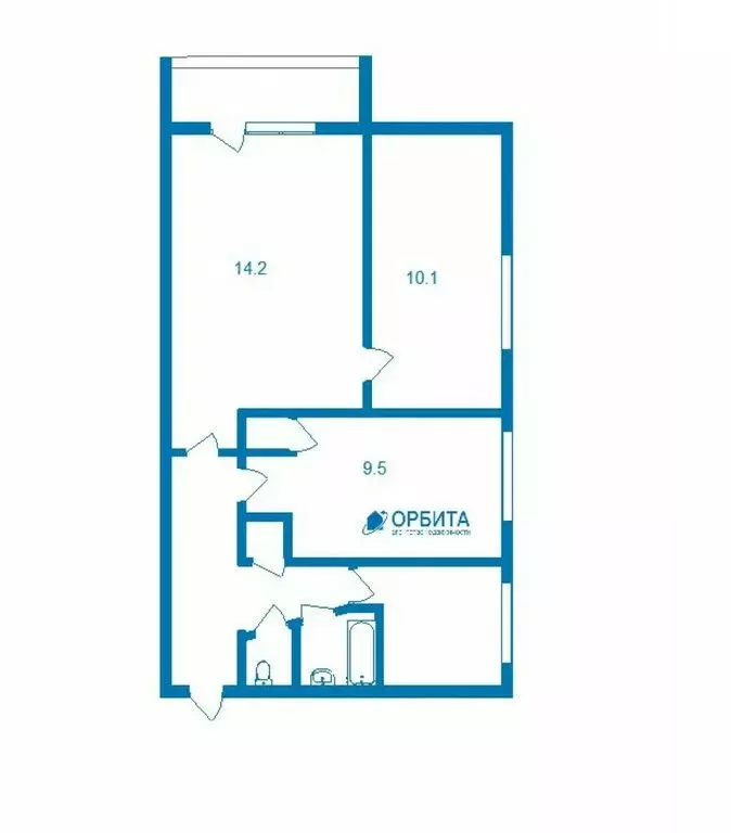 3-комнатная квартира: Тюмень, Станционная улица, 28 (50.3 м) - Фото 0