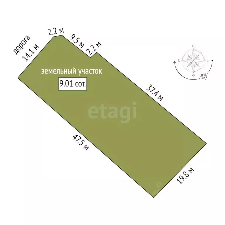 Участок в Ростовская область, Ростов-на-Дону Ростовское садоводческое ... - Фото 2