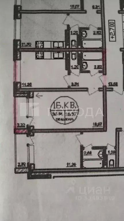 1-к кв. Москва пос. Рогово, ул. Юбилейная, 12к1 (36.94 м) - Фото 0