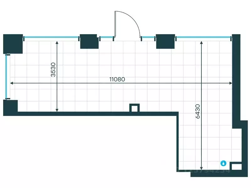 Помещение свободного назначения в Москва Левел Мичуринский жилой ... - Фото 1