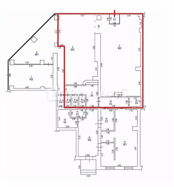 Помещение свободного назначения в Карелия, Петрозаводск ул. Правды, 40 ... - Фото 2