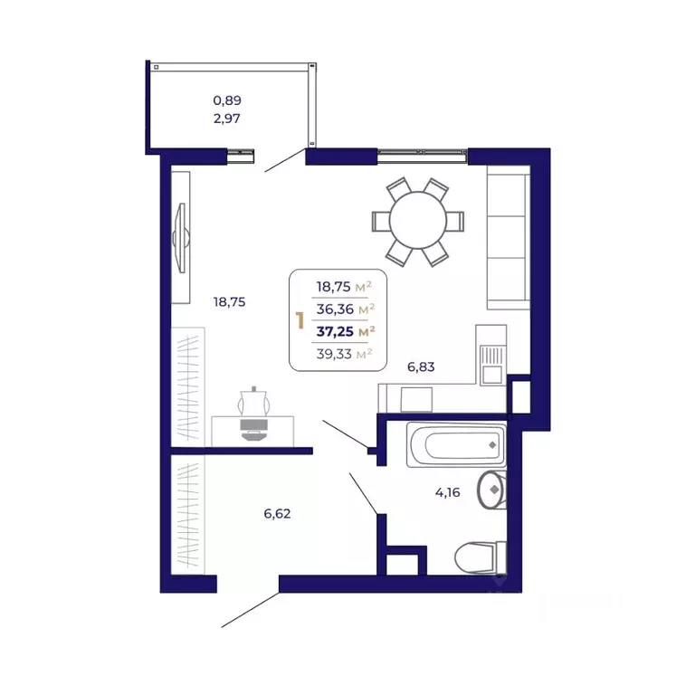 1-к кв. Башкортостан, Уфа Затон-Восточный жилрайон, Паруса жилой ... - Фото 1