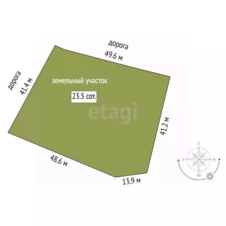 Участок в Тюменская область, Тюменский муниципальный округ, д. Зырянка ... - Фото 2