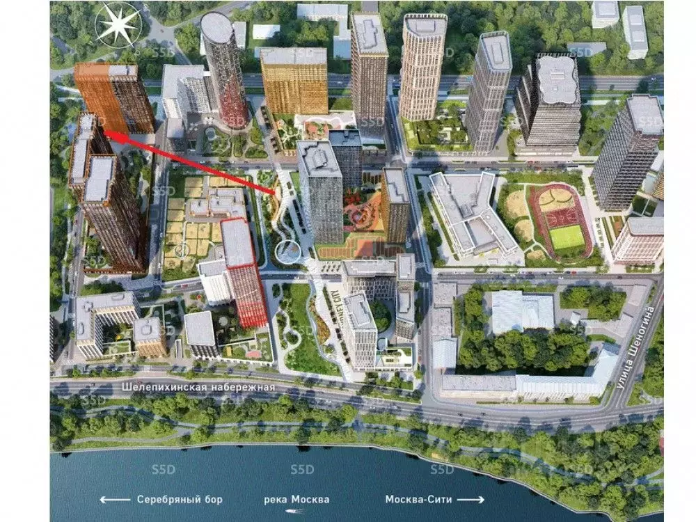 Торговая площадь в Москва Сидней Сити жилой комплекс (156 м) - Фото 2