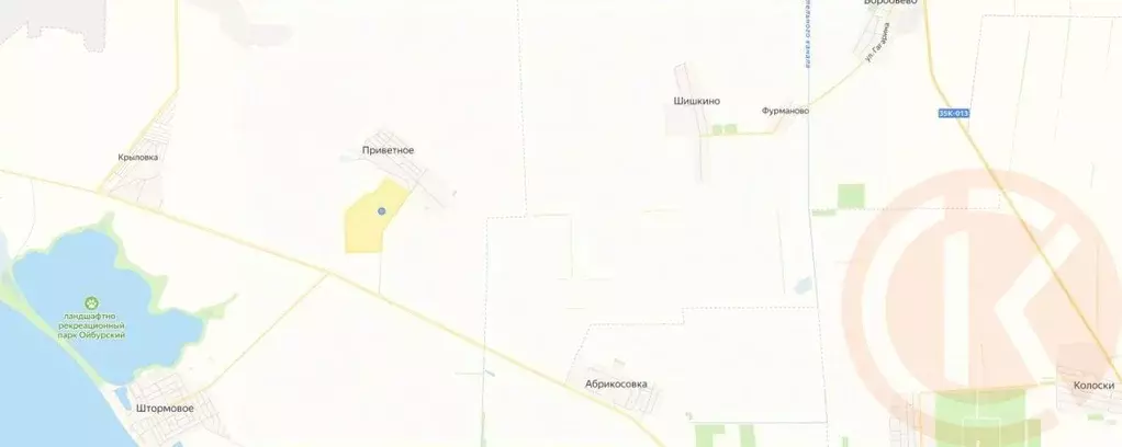 Участок в Крым, Сакский район, Штормовское с/пос, с. Приветное  (6.0 ... - Фото 1