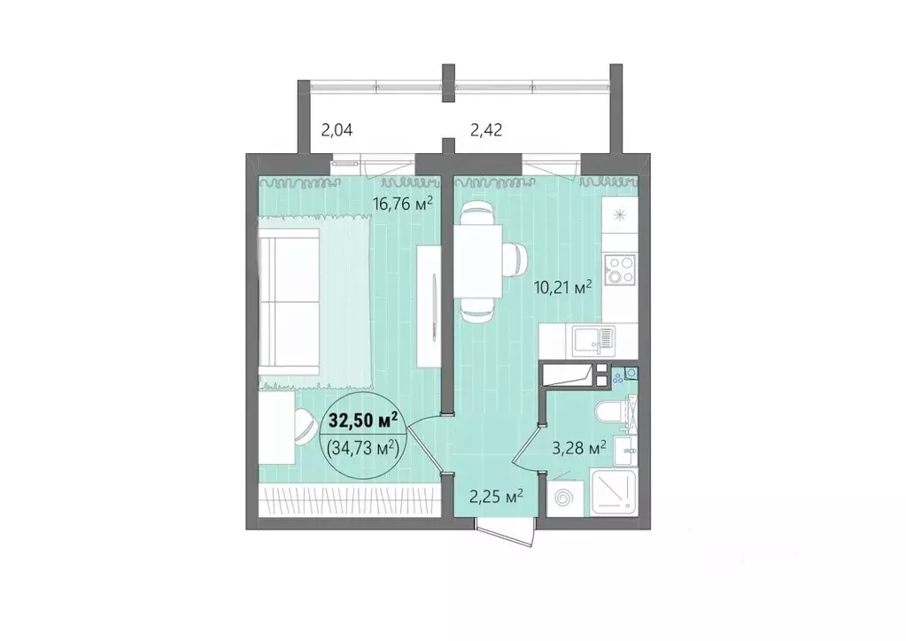 1-к кв. Челябинская область, Челябинск ул. Труда, 14 (37.09 м) - Фото 1