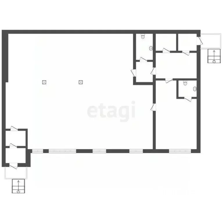 Торговая площадь в Ямало-Ненецкий АО, Тазовский район, пос. Тазовский ... - Фото 2