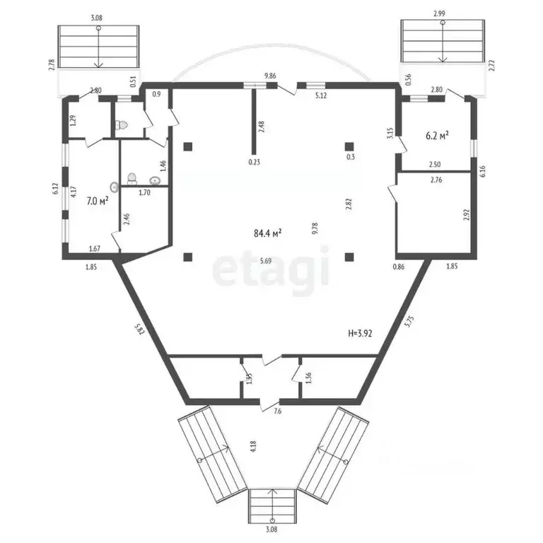 Офис в Пермский край, Пермь ул. Репина, 73А (133 м) - Фото 2