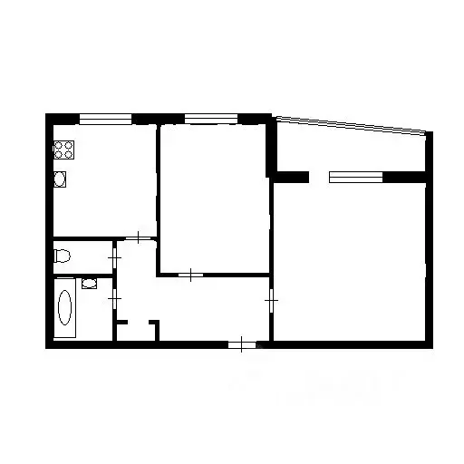 2-к кв. Тюменская область, Тюмень ул. Федюнинского, 7 (50.7 м) - Фото 1