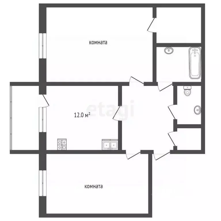 2-к кв. Ямало-Ненецкий АО, Новый Уренгой Оптимистов мкр, 10/1 (74.3 м) - Фото 2