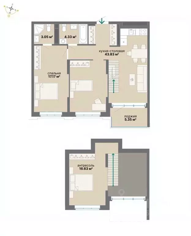 1-к кв. Свердловская область, Екатеринбург Южный жилрайон, Лайв жилой ... - Фото 1