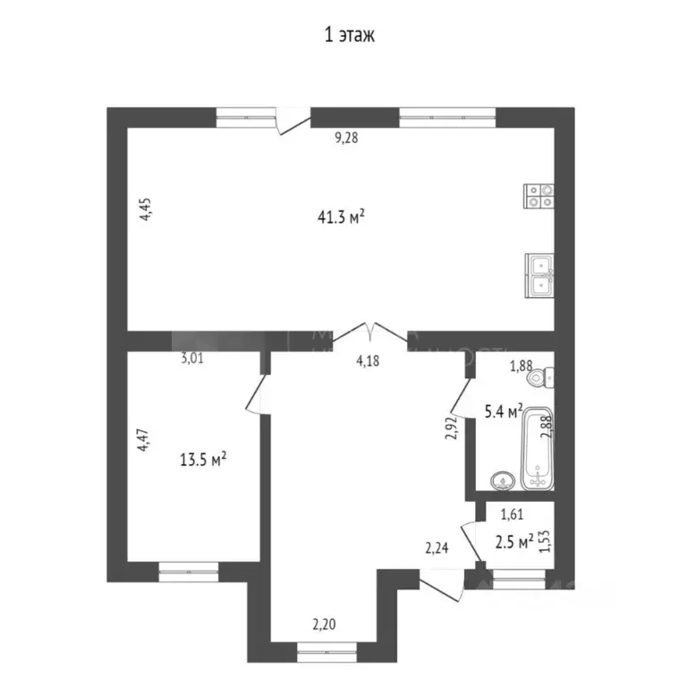 Коттедж в Тюменская область, Тюмень  (160 м) - Фото 1