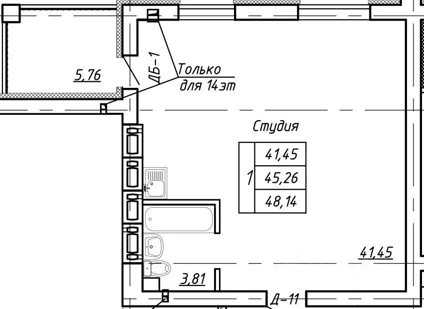 1-к кв. Оренбургская область, Оренбург Уральская ул., 2/9 (48.0 м) - Фото 0