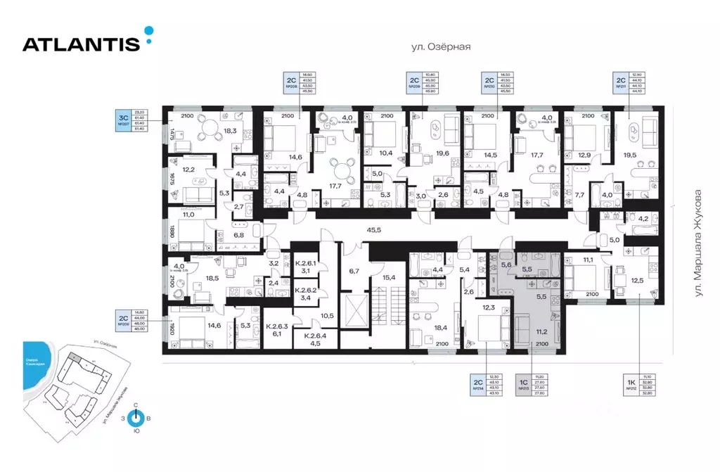 1-к кв. Башкортостан, Уфа Сипайлово жилрайон, Атлантис жилой комплекс ... - Фото 2