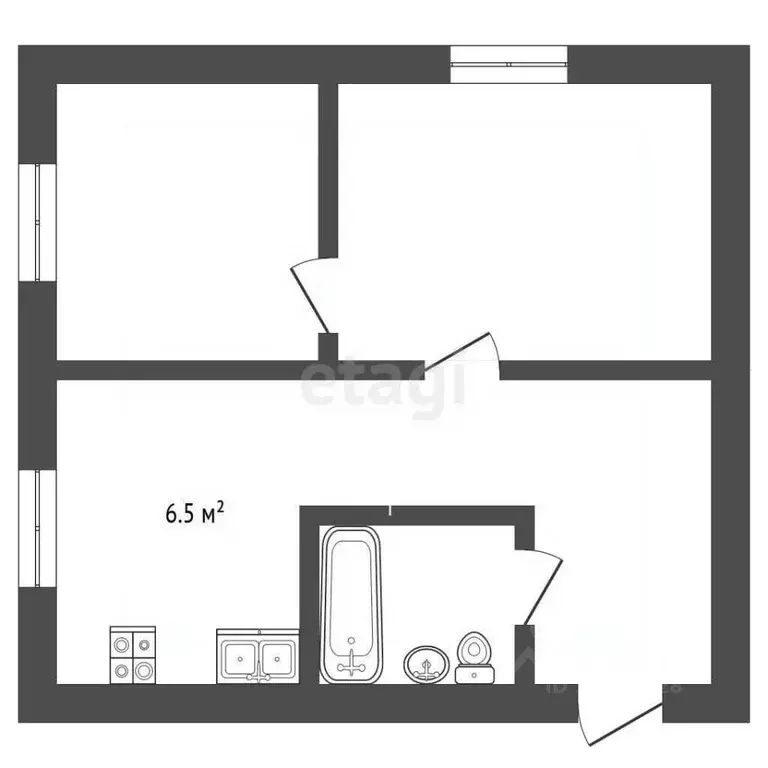 1-к кв. Владимирская область, Муром Советская ул., 57А (32.5 м) - Фото 1