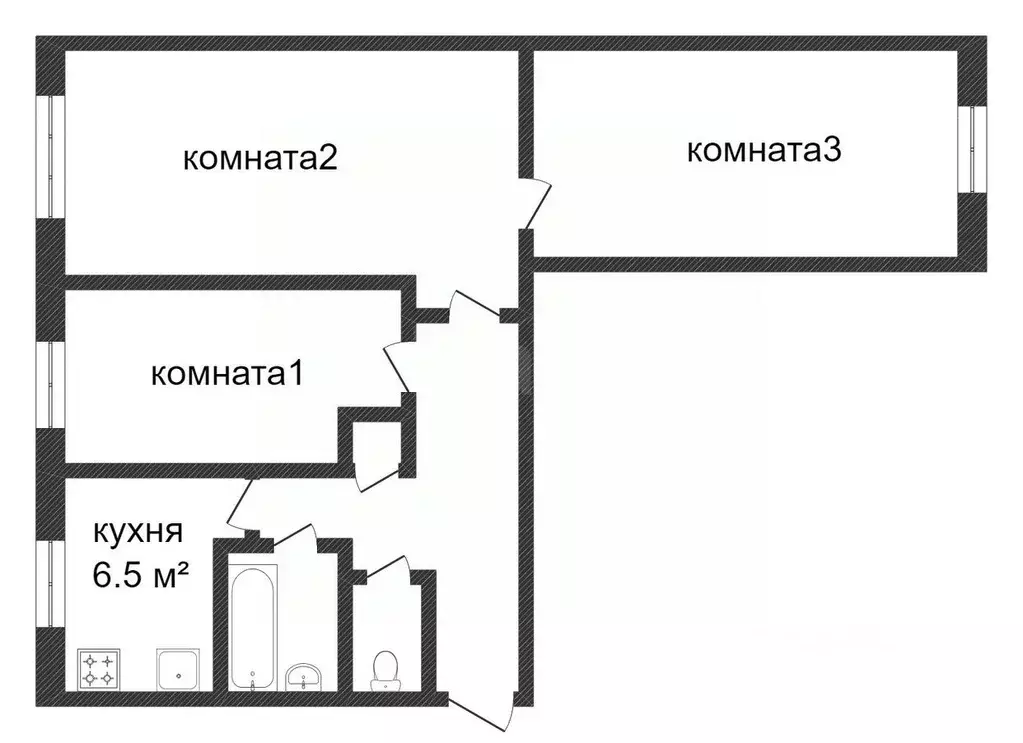3-к кв. Свердловская область, Талицкий муниципальный округ, с. Елань ... - Фото 2