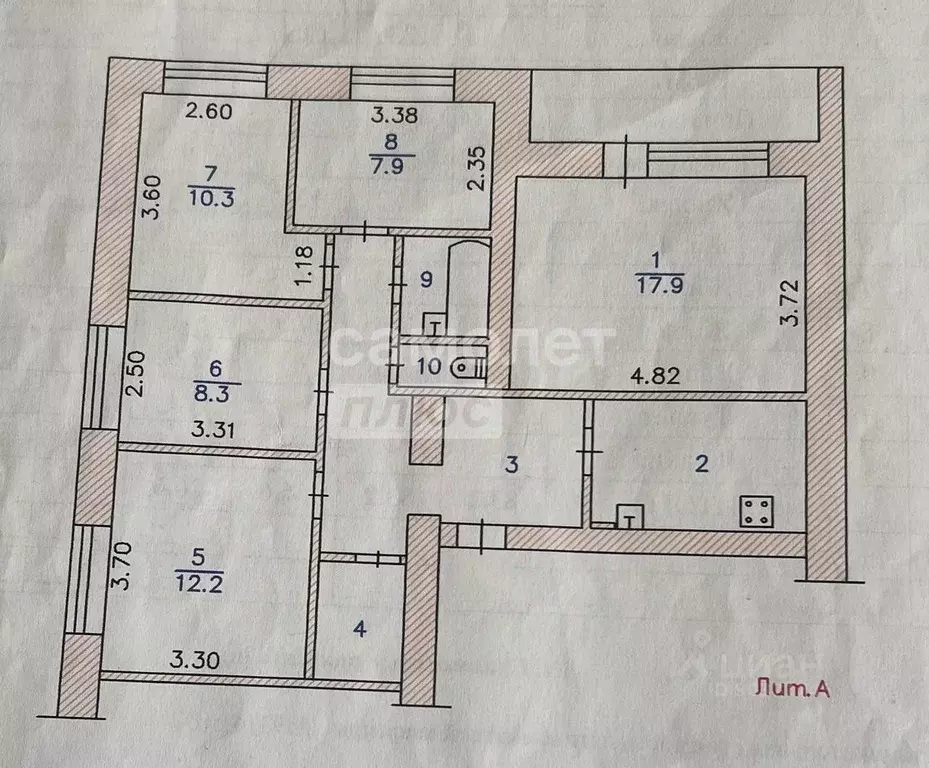 5-к кв. Чувашия, Новочебоксарск ул. Строителей, 44 (83.2 м) - Фото 2