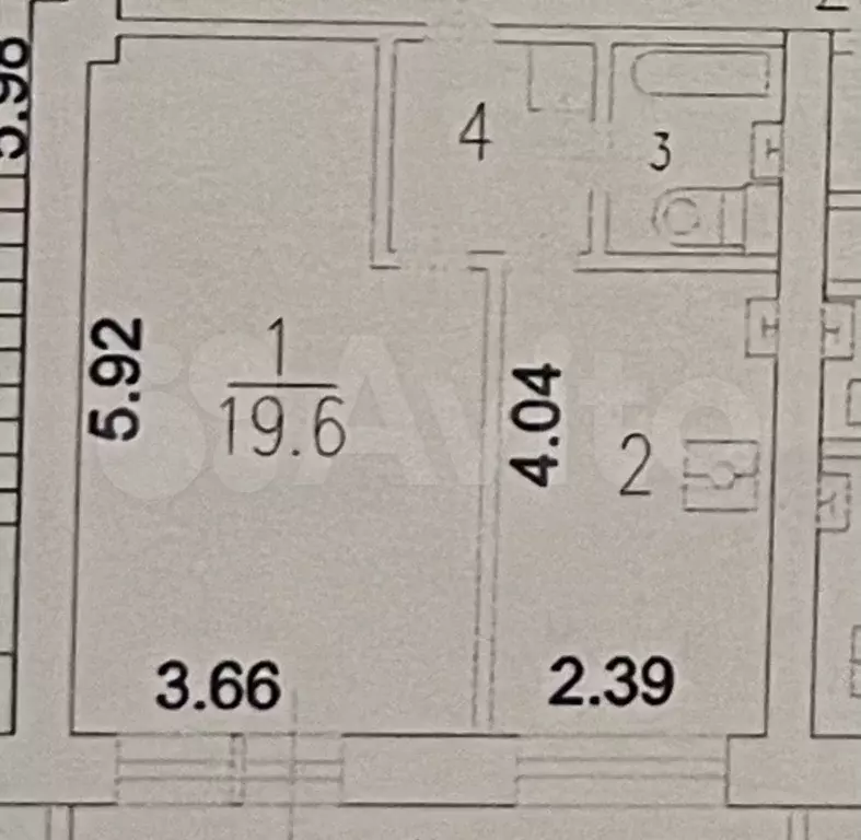 1-к. квартира, 35,1 м, 3/14 эт. - Фото 0