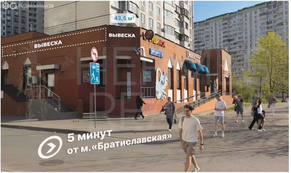 Помещение свободного назначения (43.5 м) - Фото 1