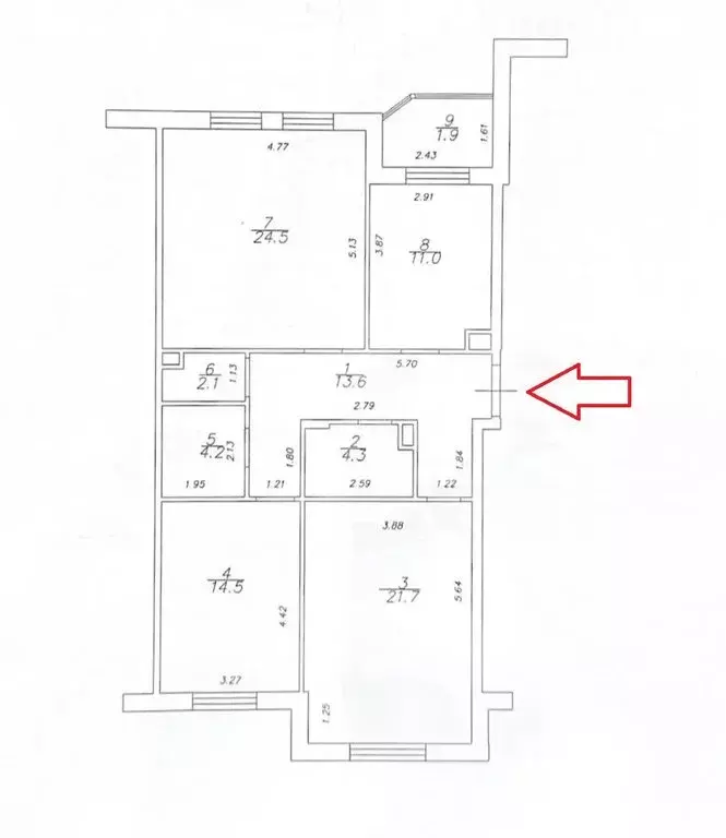 3-комнатная квартира: Казань, улица Годовикова, 1А (95.9 м) - Фото 1