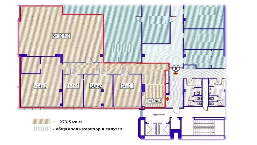 Офис, 273.5 м в БЦ клевер - Фото 1