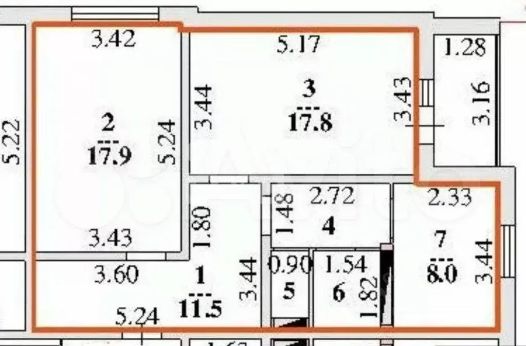 2-к кв. Липецкая область, Липецк ул. Осканова, 6 (63.4 м) - Фото 2