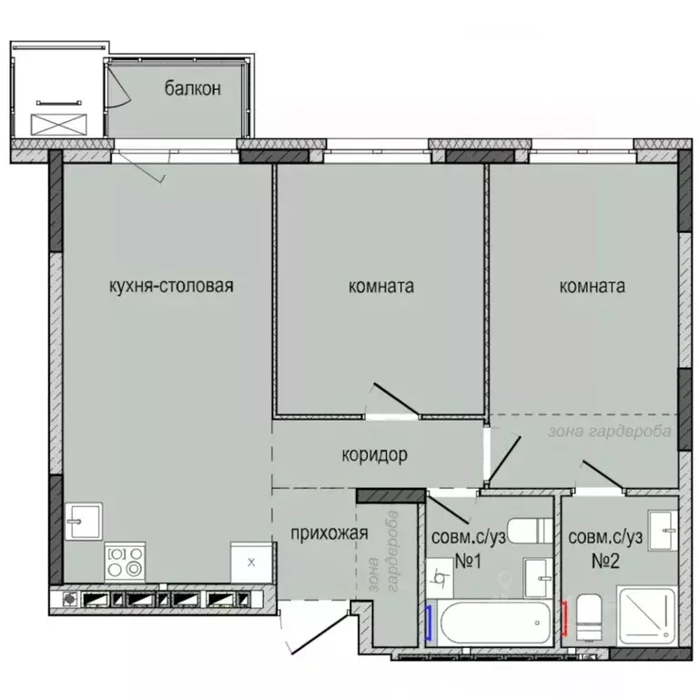 2-к кв. Удмуртия, Ижевск Культбаза жилрайон, 8-й мкр, Ежевика жилой ... - Фото 1