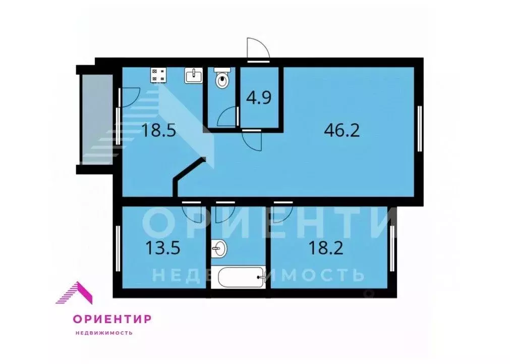 3-к кв. Свердловская область, Екатеринбург ул. Фролова, 29 (112.2 м) - Фото 2