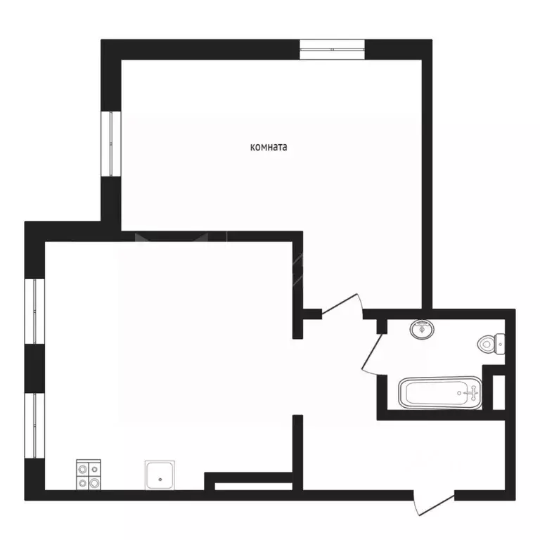 1-к кв. Тюменская область, Тюмень Велижанская ул., 70к1 (50.2 м) - Фото 1