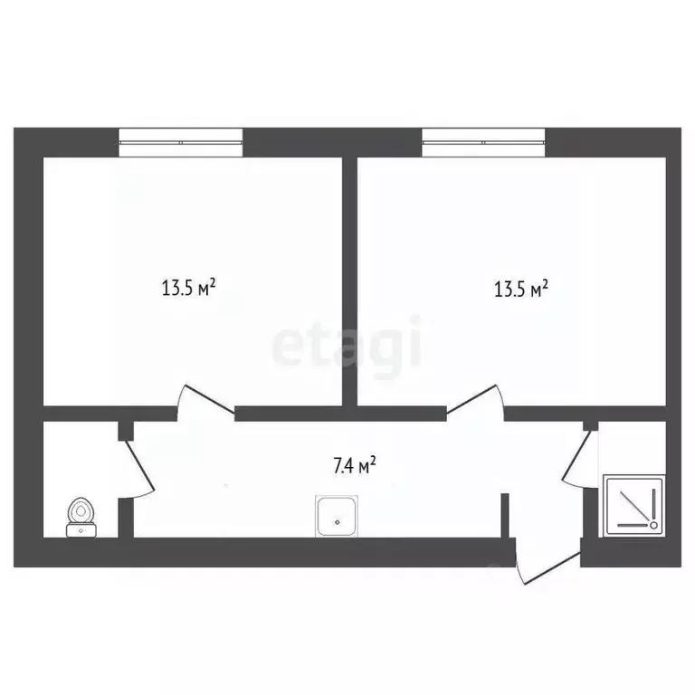 Комната Тюменская область, Тюмень ул. 30 лет Победы, 142 (13.6 м) - Фото 1