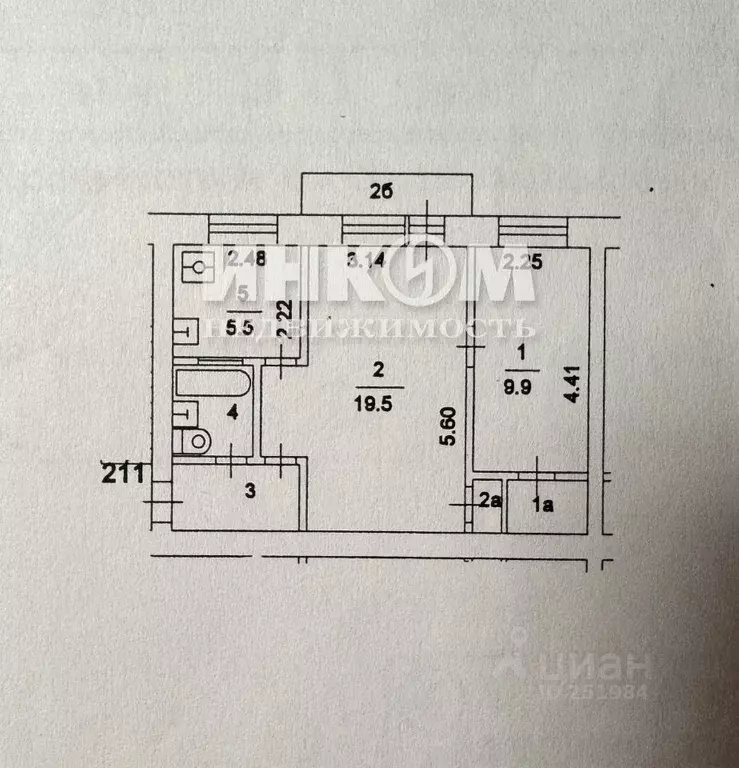 2-к кв. Москва Открытое ш., 2К9А (43.4 м) - Фото 2
