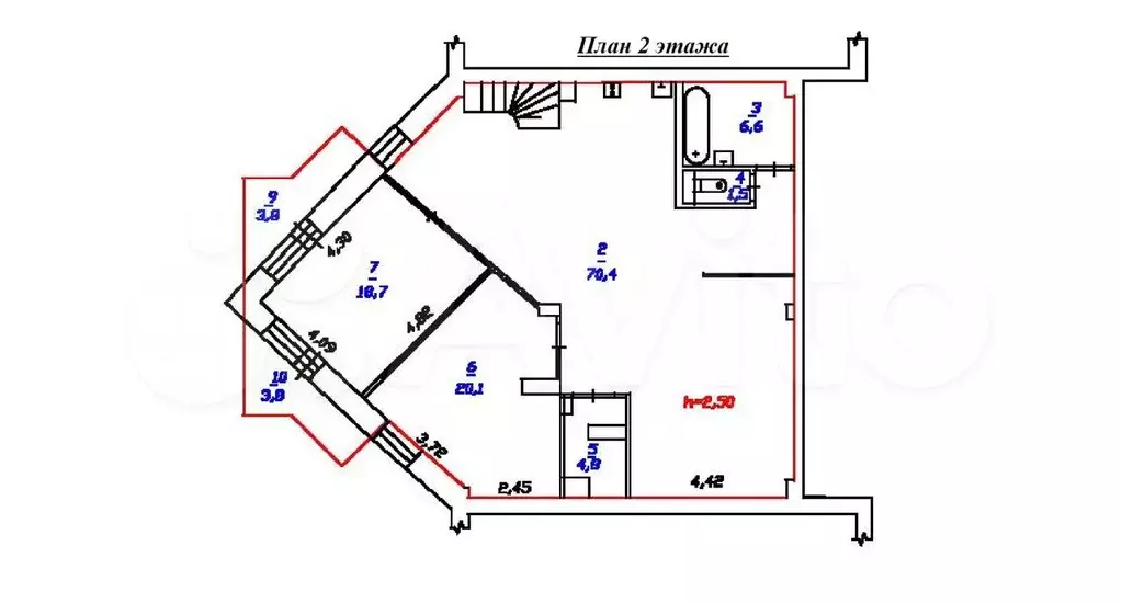 3-к. квартира, 149,8 м, 5/6 эт. - Фото 0