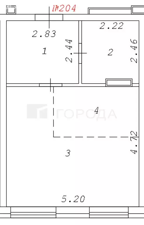Квартира-студия: Новосибирск, Автогенная улица, 75 (36.7 м) - Фото 1