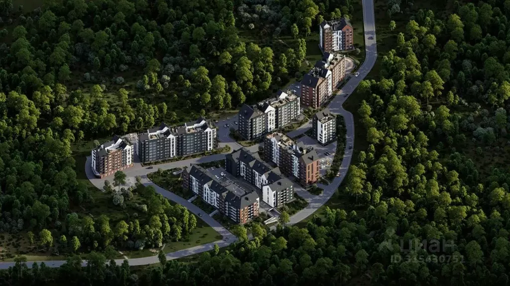 1-к кв. Калининградская область, Светлогорск Новая ул., 22к1 (39.78 м) - Фото 1
