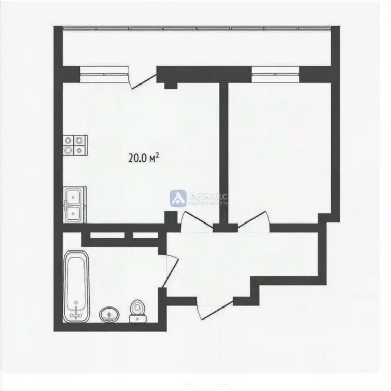 1-к кв. Тюменская область, Тюменский муниципальный округ, д. Дударева ... - Фото 1