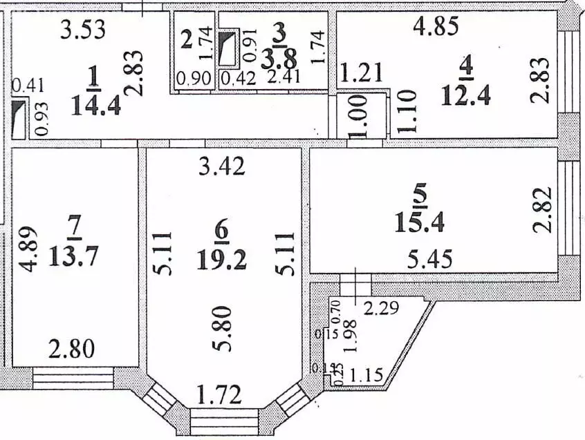 3-комнатная квартира: Липецк, улица М.И. Неделина, 12 (80.5 м) - Фото 1