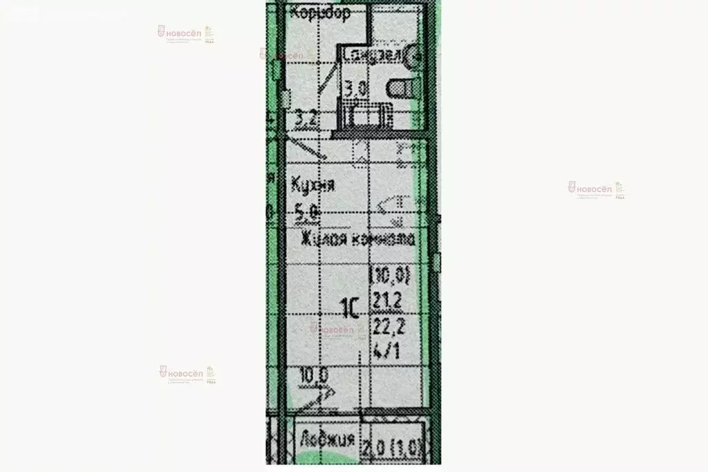 Квартира-студия: Екатеринбург, улица Евгения Савкова, 23/2 (22 м) - Фото 0