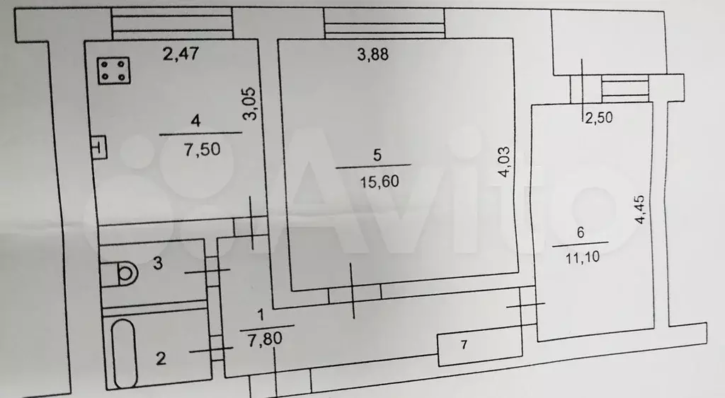 2-к. квартира, 47 м, 1/9 эт. - Фото 0