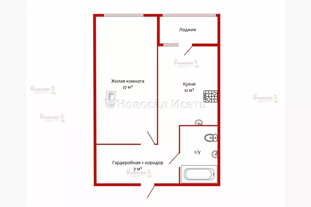 1-комнатная квартира: Екатеринбург, улица Соболева, 19 (40 м) - Фото 0