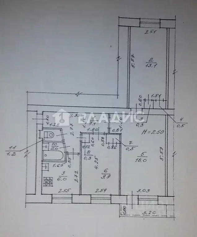 3-к кв. Волгоградская область, Волгоград Триумфальная ул., 5А (59.7 м) - Фото 2