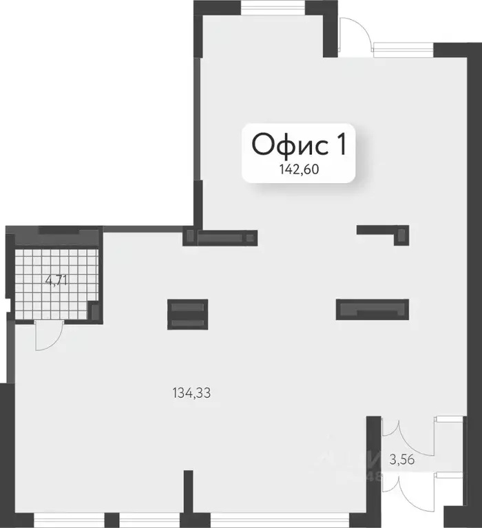 Офис в Свердловская область, Екатеринбург Академический мкр, Первый ... - Фото 1