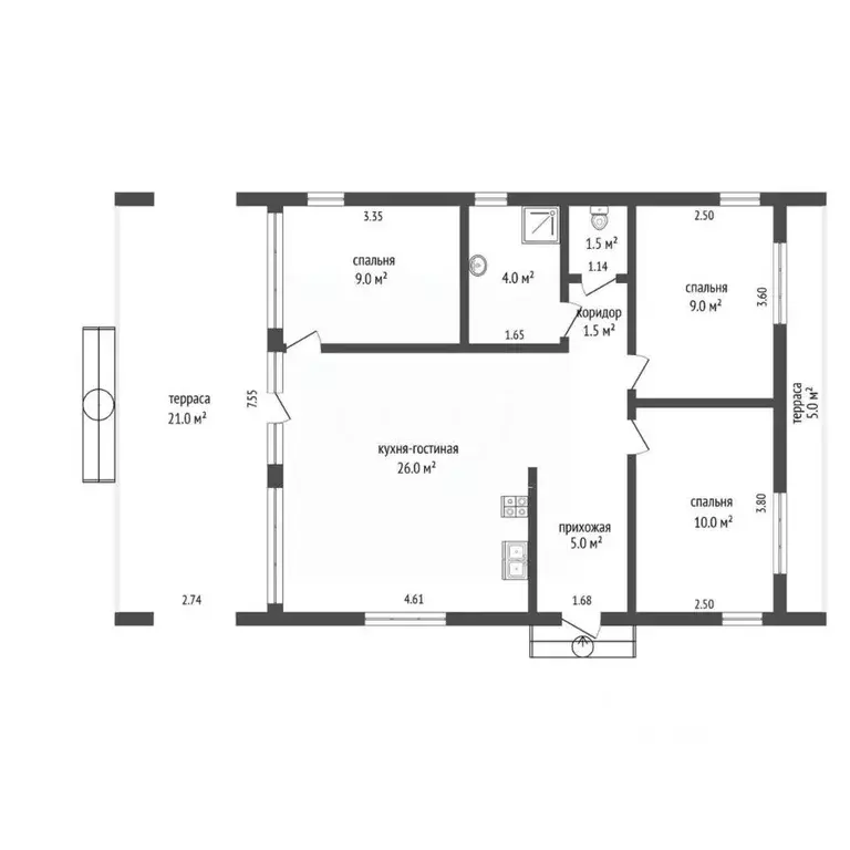 Дом в Калужская область, Дзержинский муниципальный округ, Льва ... - Фото 2