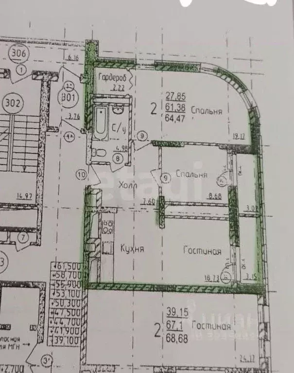 3-к кв. Башкортостан, Уфа Коммунистическая ул., 11/1 (65.1 м) - Фото 0