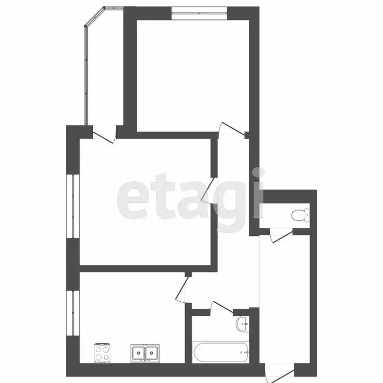 2-комнатная квартира: Тюмень, Широтная улица, 148 (64.4 м) - Фото 1