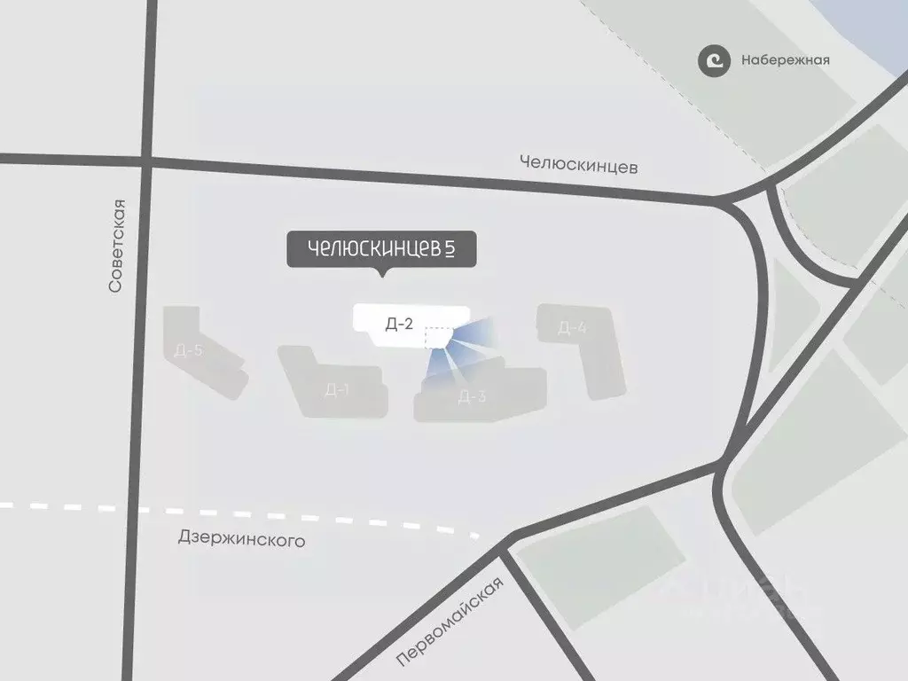 2-к кв. Тюменская область, Тюмень Челюскинцев 5 жилой комплекс (63.4 ... - Фото 2